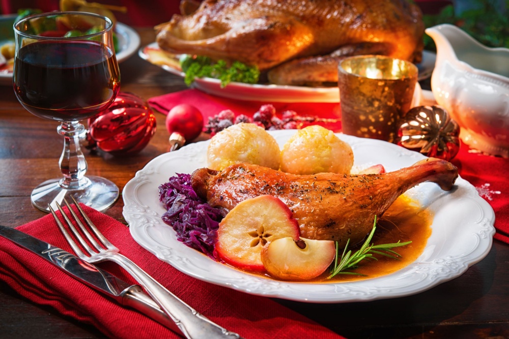 Weihnachtsessen Strandhotel Baabe Rügen - Weihnachten auf Rügen - Urlaub zu Weihnachten - Weihnachten an der Ostsee - Festmahl